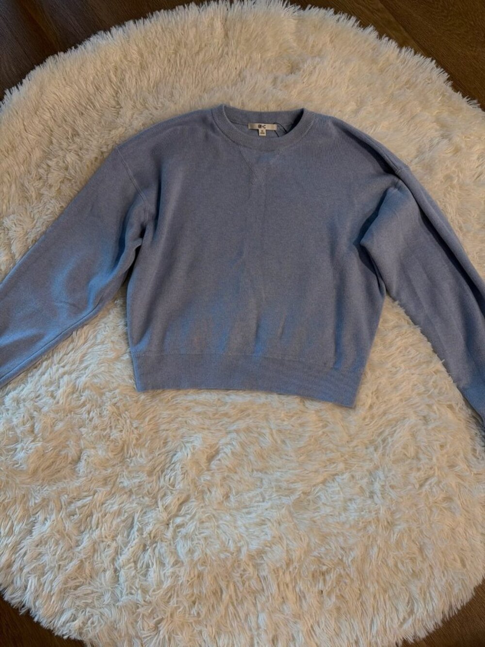 Uniqlo :C Light Blue Knit Crewneck Sweatshirt - XS